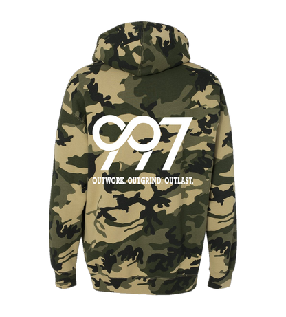 997 “Outwork. Outgrind. Outlast.” Motivational Hoodie