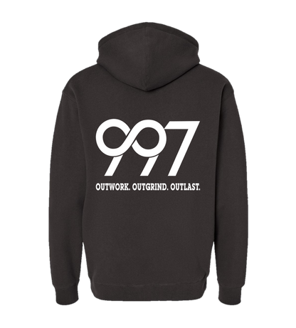 997 “Outwork. Outgrind. Outlast.” Motivational Hoodie