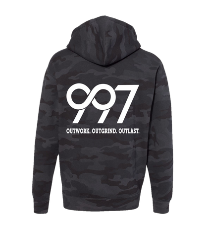 997 “Outwork. Outgrind. Outlast.” Motivational Hoodie