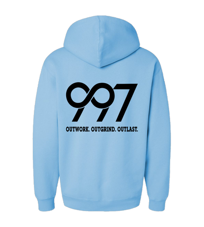 997 “Outwork. Outgrind. Outlast.” Motivational Hoodie