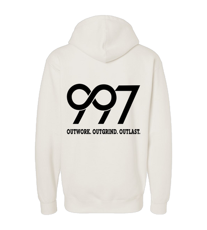 997 “Outwork. Outgrind. Outlast.” Motivational Hoodie