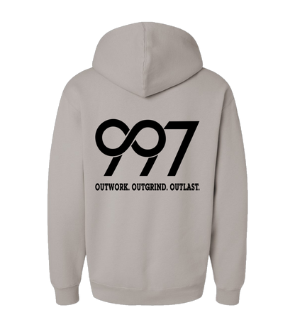 997 “Outwork. Outgrind. Outlast.” Motivational Hoodie