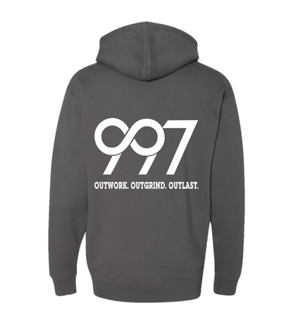 997 “Outwork. Outgrind. Outlast.” Motivational Hoodie