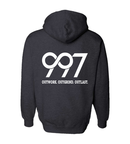 997 “Outwork. Outgrind. Outlast.” Motivational Hoodie