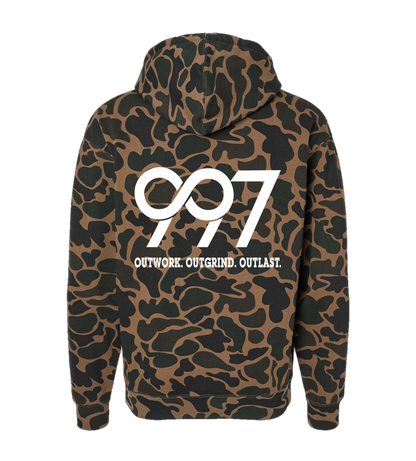 997 “Outwork. Outgrind. Outlast.” Motivational Hoodie