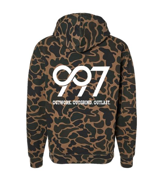 997 “Outwork. Outgrind. Outlast.” Motivational Hoodie