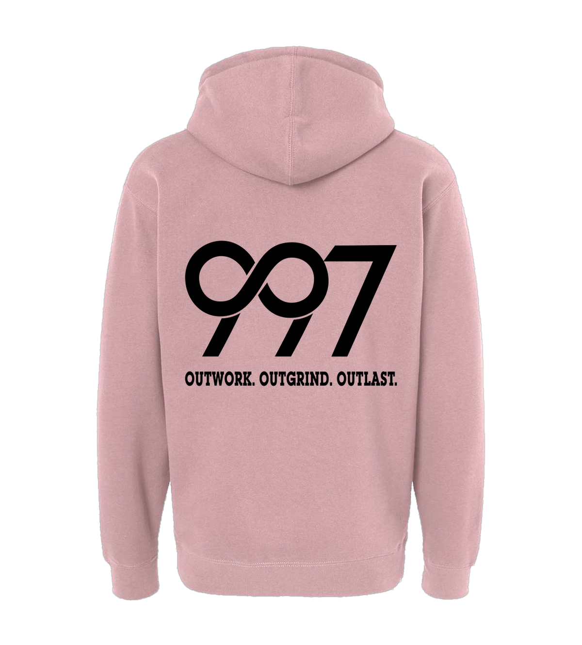997 “Outwork. Outgrind. Outlast.” Motivational Hoodie