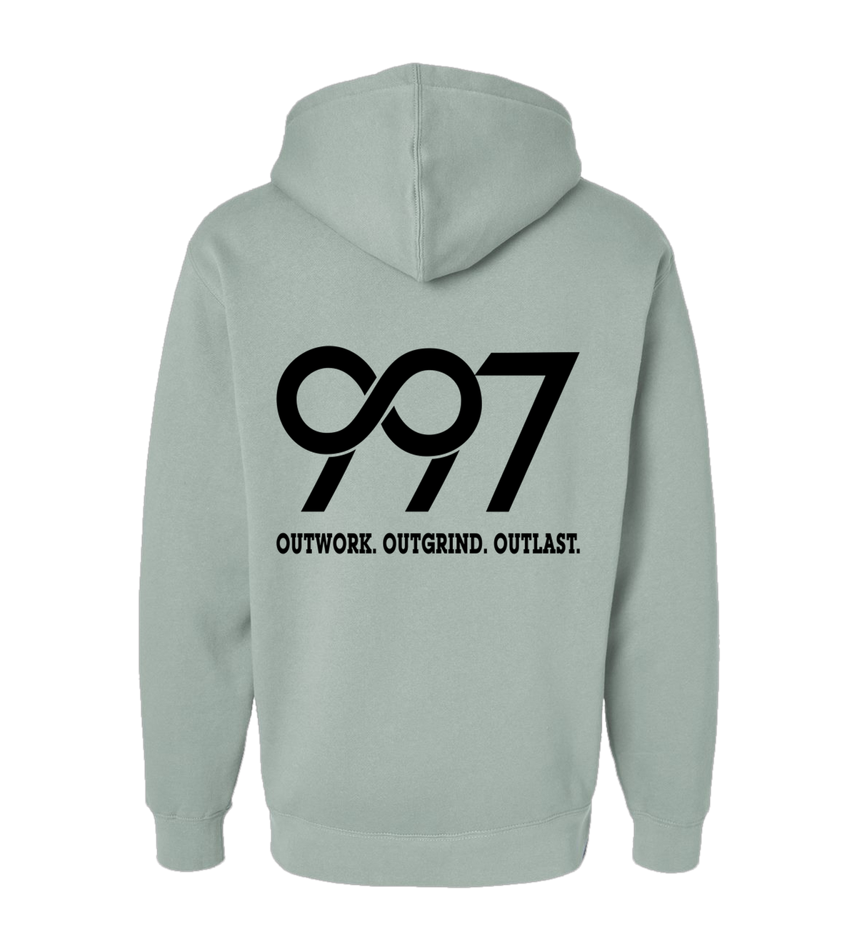 997 “Outwork. Outgrind. Outlast.” Motivational Hoodie