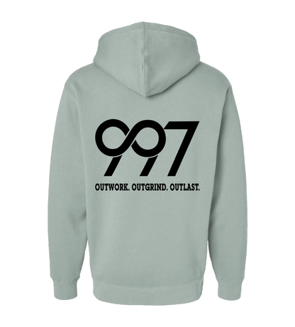 997 “Outwork. Outgrind. Outlast.” Motivational Hoodie