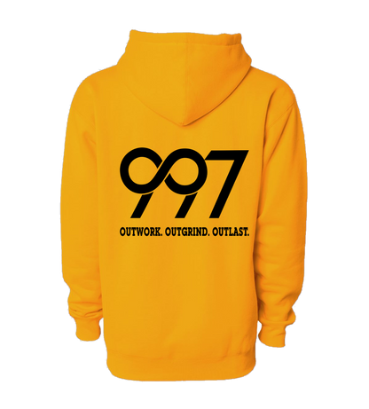 997 “Outwork. Outgrind. Outlast.” Motivational Hoodie