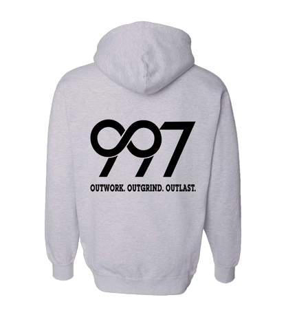 997 “Outwork. Outgrind. Outlast.” Motivational Hoodie