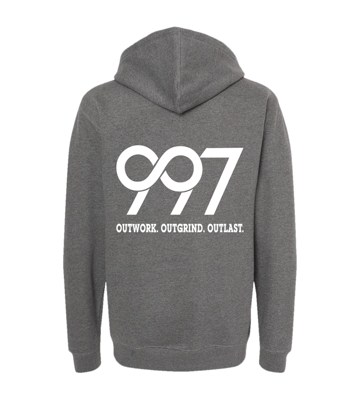 997 “Outwork. Outgrind. Outlast.” Motivational Hoodie
