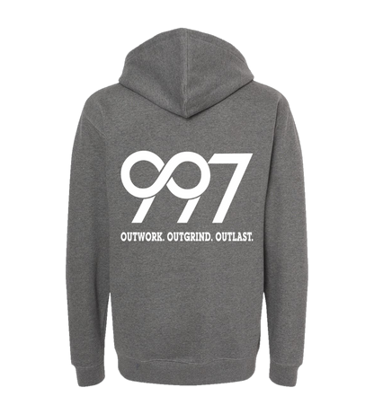 997 “Outwork. Outgrind. Outlast.” Motivational Hoodie