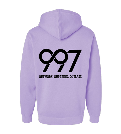 997 “Outwork. Outgrind. Outlast.” Motivational Hoodie
