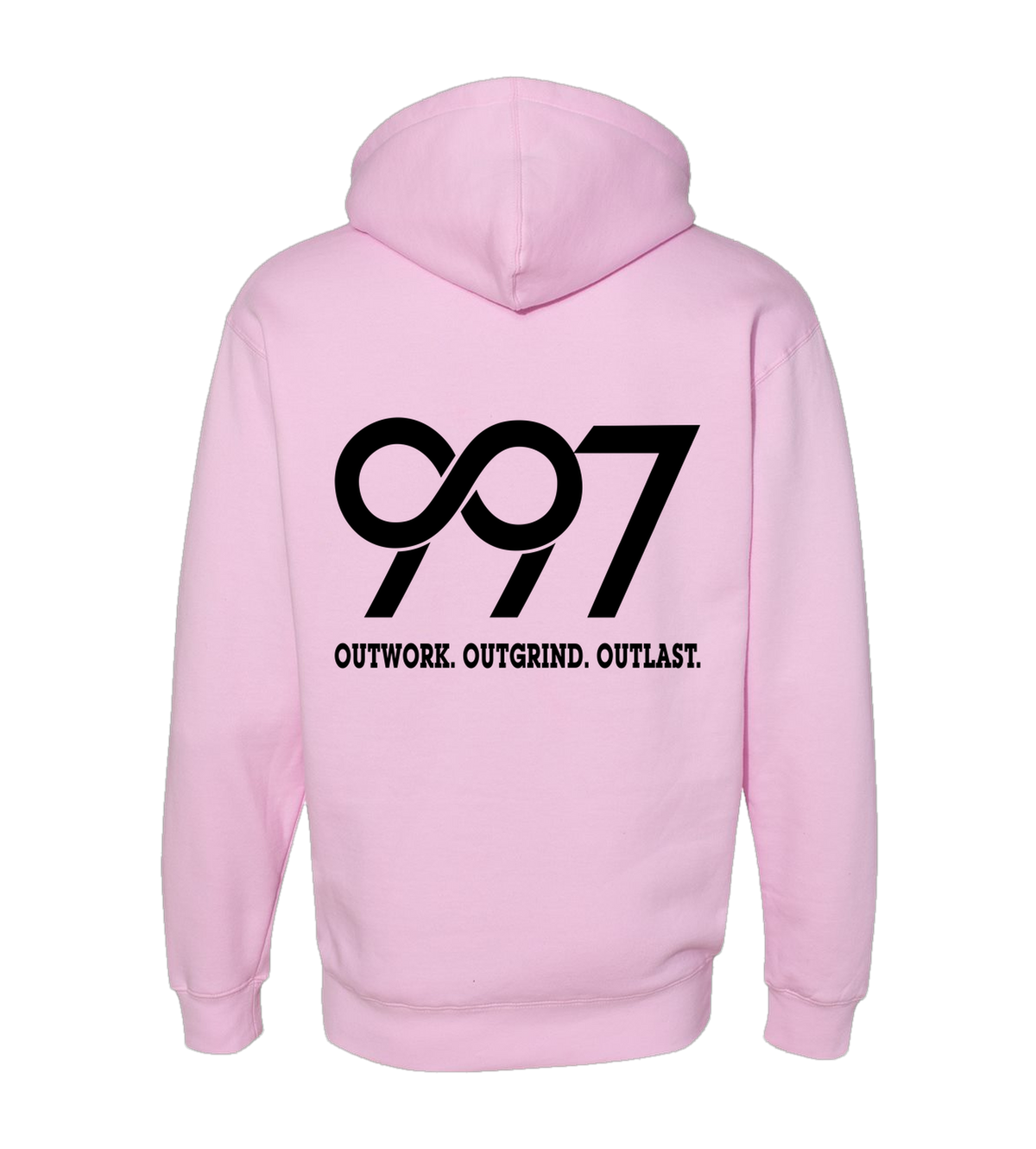 997 “Outwork. Outgrind. Outlast.” Motivational Hoodie