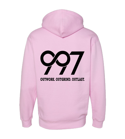 997 “Outwork. Outgrind. Outlast.” Motivational Hoodie