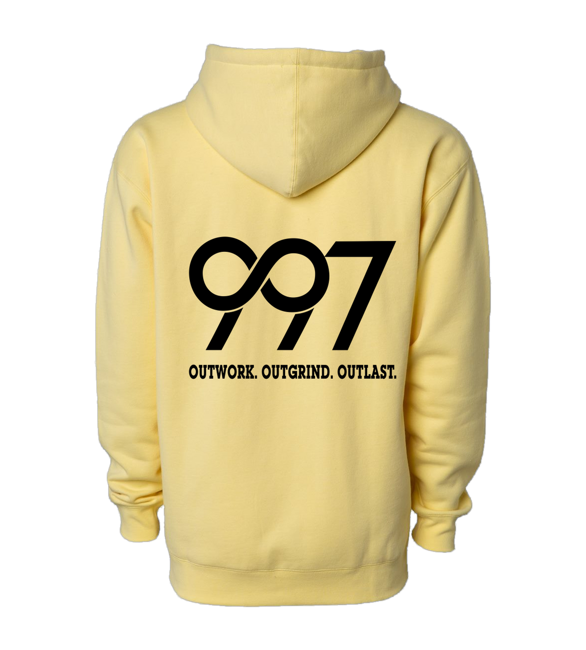 997 “Outwork. Outgrind. Outlast.” Motivational Hoodie