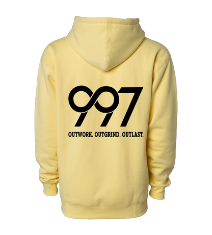 997 “Outwork. Outgrind. Outlast.” Motivational Hoodie