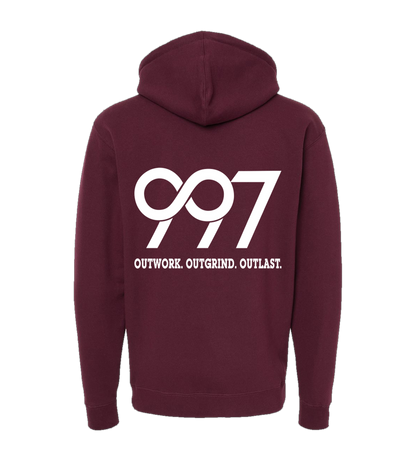 997 “Outwork. Outgrind. Outlast.” Motivational Hoodie