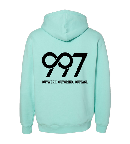997 “Outwork. Outgrind. Outlast.” Motivational Hoodie