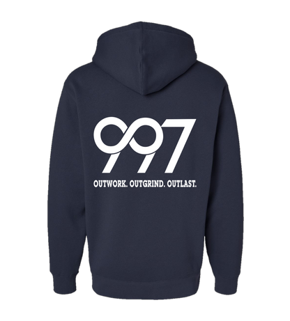 997 “Outwork. Outgrind. Outlast.” Motivational Hoodie