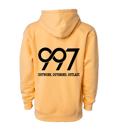 997 “Outwork. Outgrind. Outlast.” Motivational Hoodie