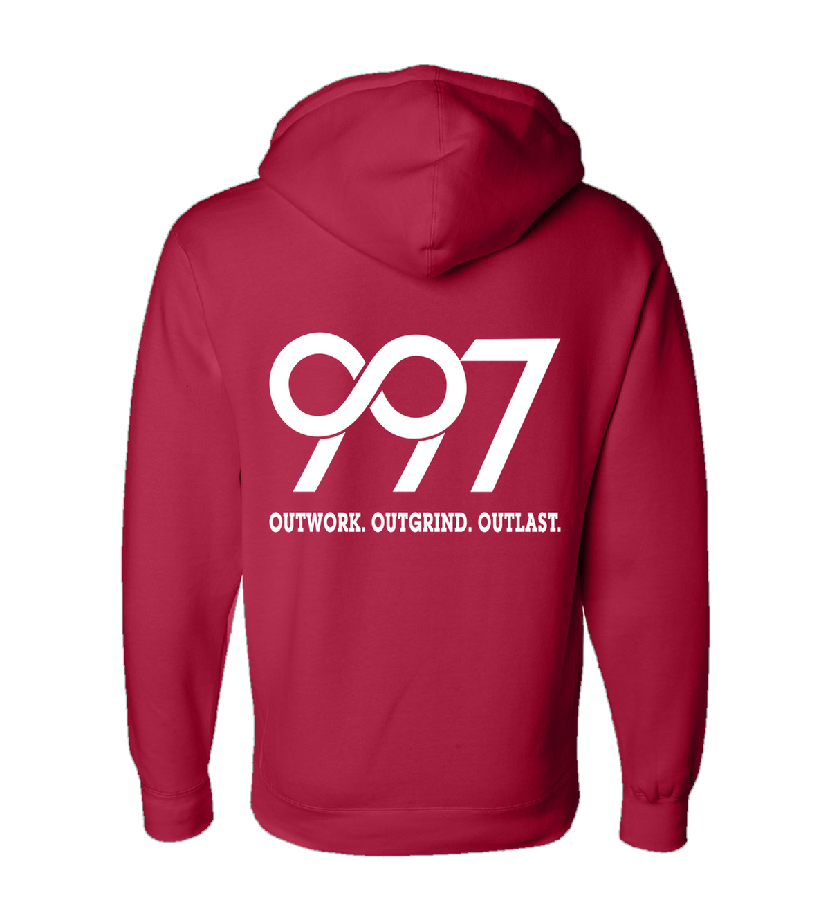 997 “Outwork. Outgrind. Outlast.” Motivational Hoodie