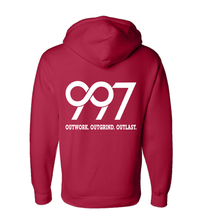 997 “Outwork. Outgrind. Outlast.” Motivational Hoodie