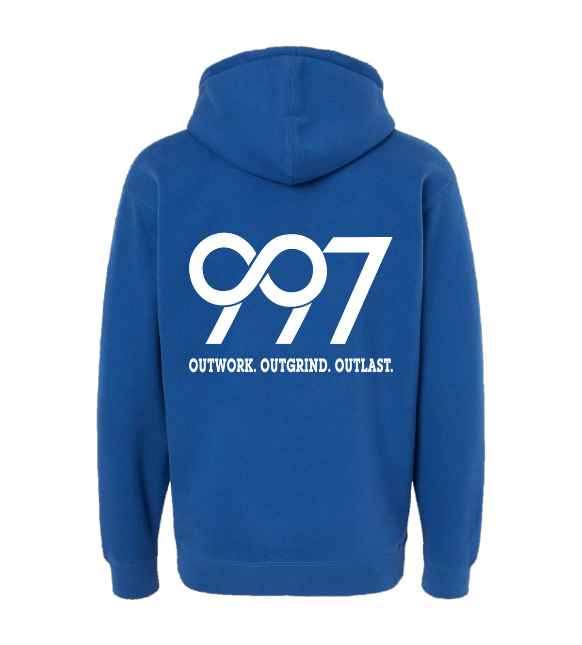 997 “Outwork. Outgrind. Outlast.” Motivational Hoodie