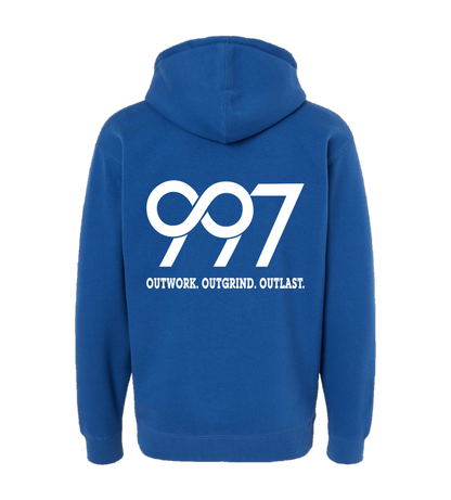 997 “Outwork. Outgrind. Outlast.” Motivational Hoodie