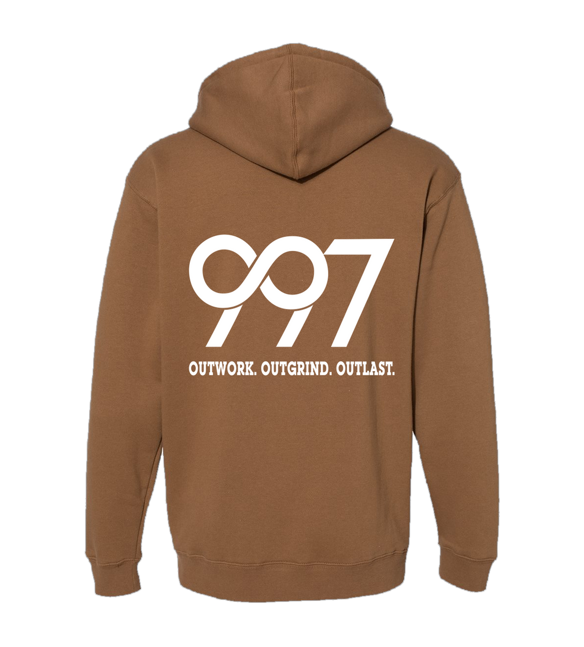 997 “Outwork. Outgrind. Outlast.” Motivational Hoodie