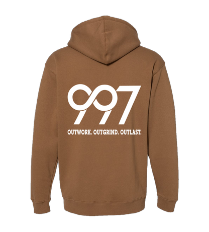 997 “Outwork. Outgrind. Outlast.” Motivational Hoodie