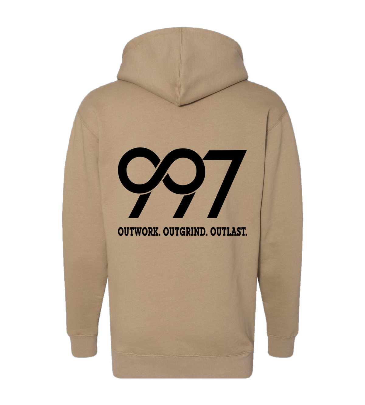 997 “Outwork. Outgrind. Outlast.” Motivational Hoodie