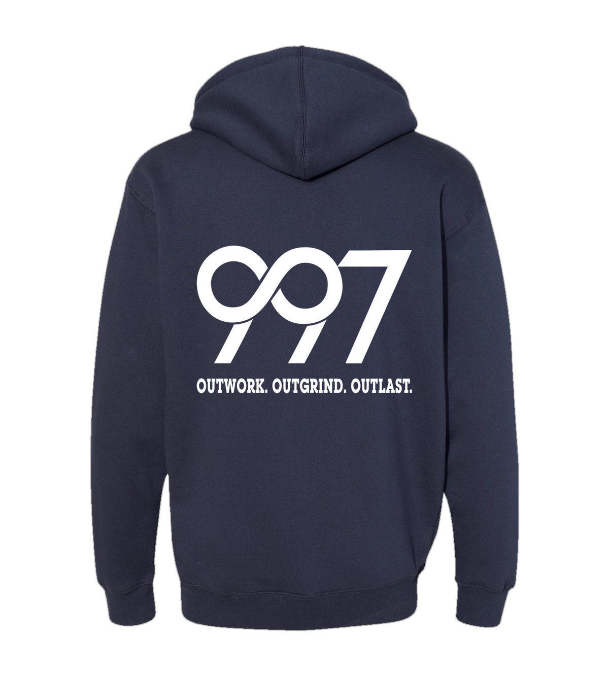 997 “Outwork. Outgrind. Outlast.” Motivational Hoodie