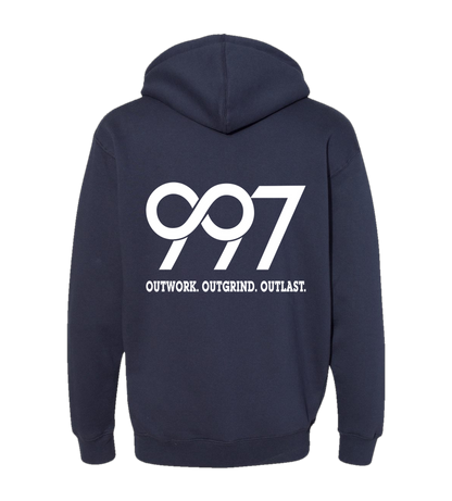 997 “Outwork. Outgrind. Outlast.” Motivational Hoodie
