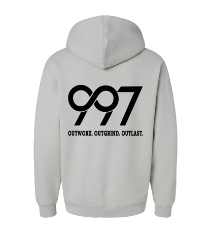 997 “Outwork. Outgrind. Outlast.” Motivational Hoodie