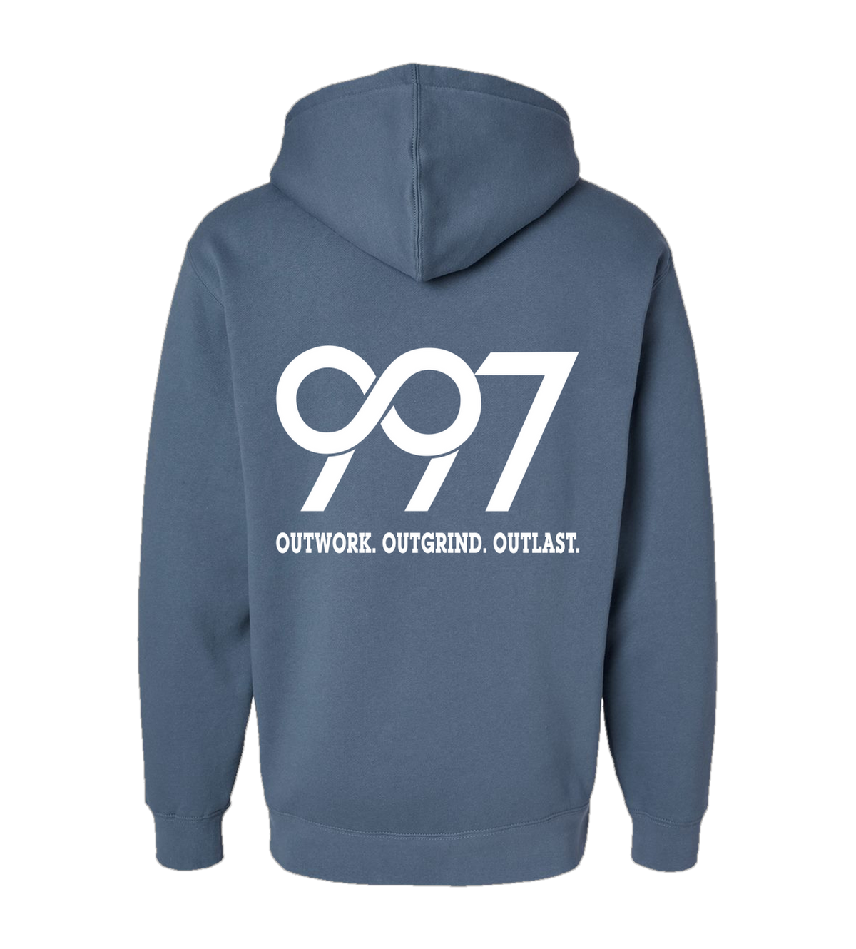 997 “Outwork. Outgrind. Outlast.” Motivational Hoodie