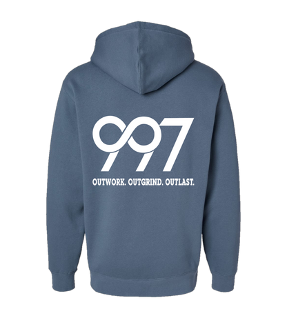 997 “Outwork. Outgrind. Outlast.” Motivational Hoodie