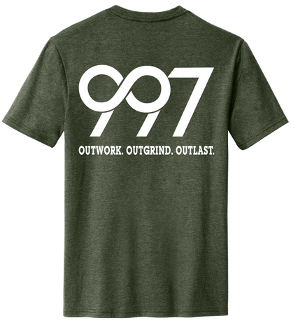 997 “Outwork. Outgrind. Outlast.” Motivational Tee