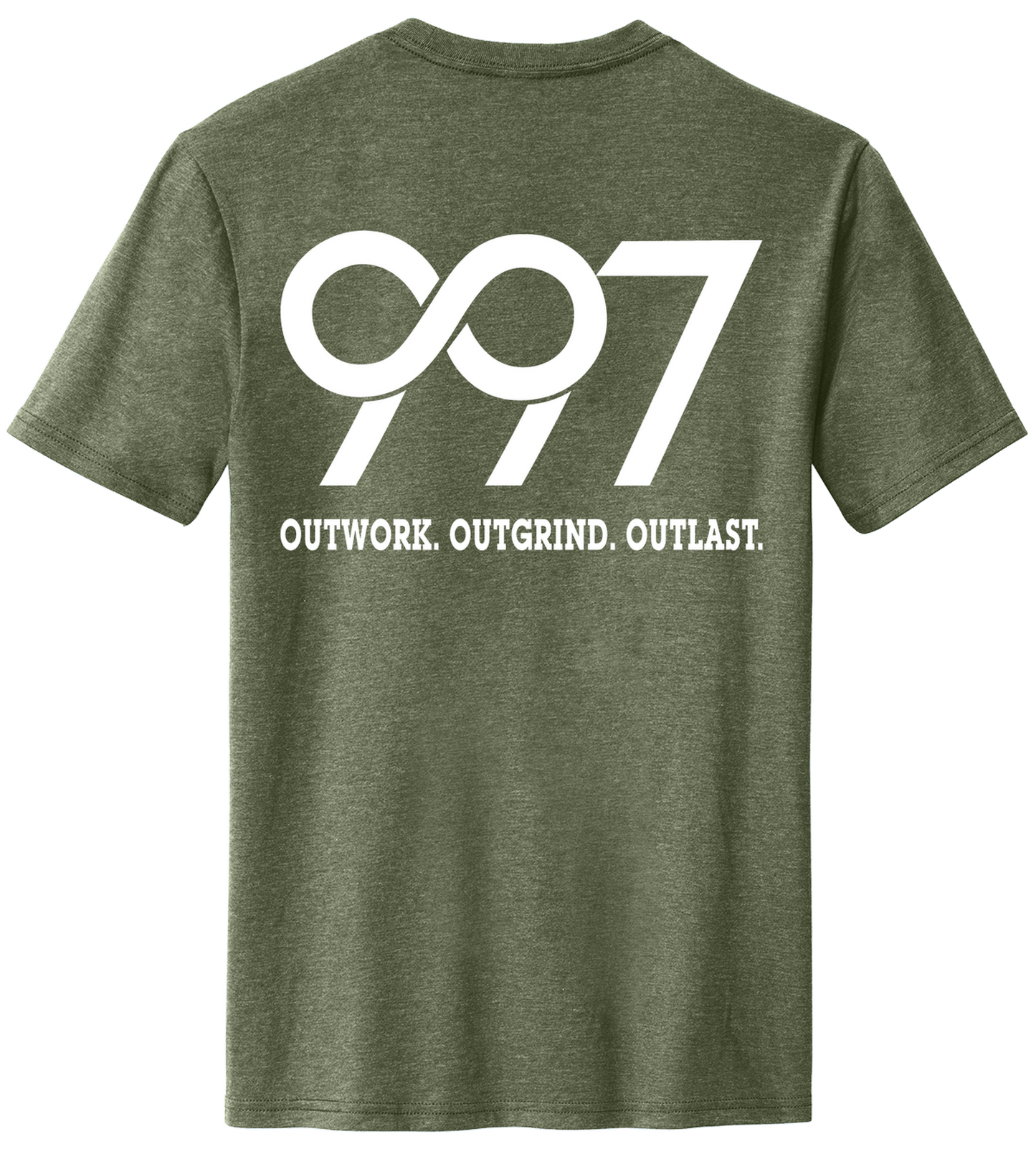 997 “Outwork. Outgrind. Outlast.” Motivational Tee